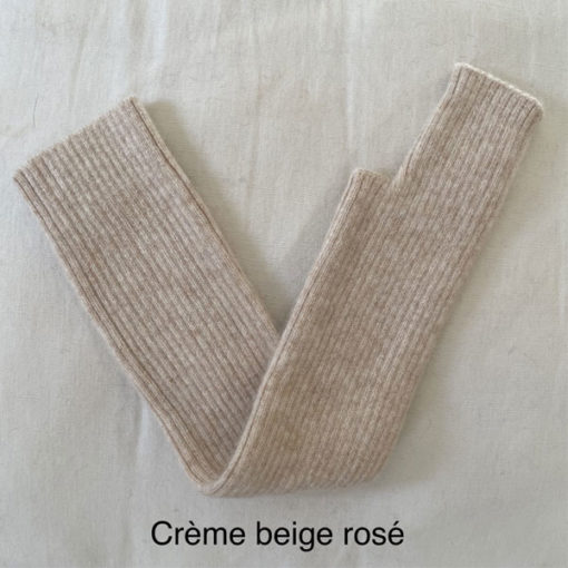 longue mitaine SERGE IDA DEGLIAME creme beige rosé