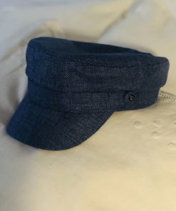 La Casquette du Bassin IDA DEGLIAME bleue est un modèle en coton et lin.