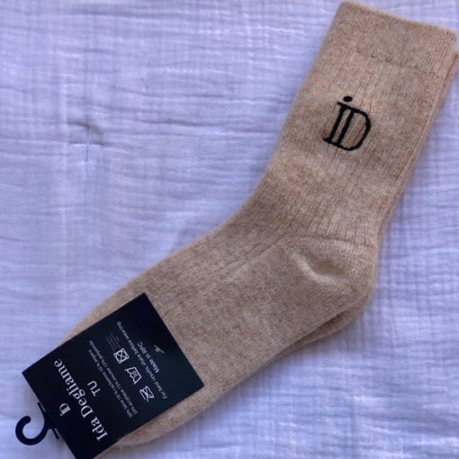 Les chaussettes Mes Doudous Ida Degliame sont lavable à la main ou en machine programme laine max 30°