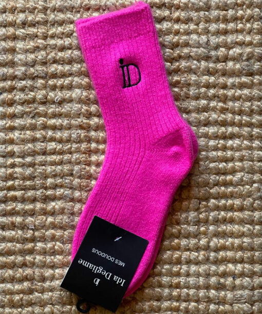 les chaussettes mes doudous ida degliame existe en couleur fuchsia