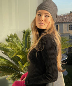 Le pull Mon Petit Wrap IDA DEGLIAME existe en noir