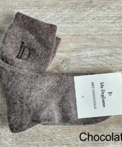 Les chaussettes mes chouchous IDA DEGLIAME existent en couleur chocolat