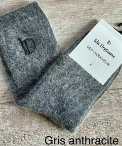 Les chaussettes mes chouchous IDA DEGLIAME existent en gris anthracite