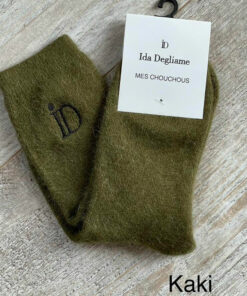 Les chaussettes mes chouchous IDA DEGLIAME existent en kaki