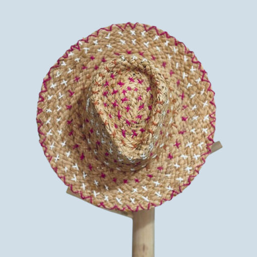 Le chapeau BARDOT IDA DEGLIAME 100% raphia se décline en fuchsia