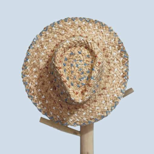 Le chapeau BARDOT IDA DEGLIAME 100% raphia se décline en multicolore avec bord gris perle